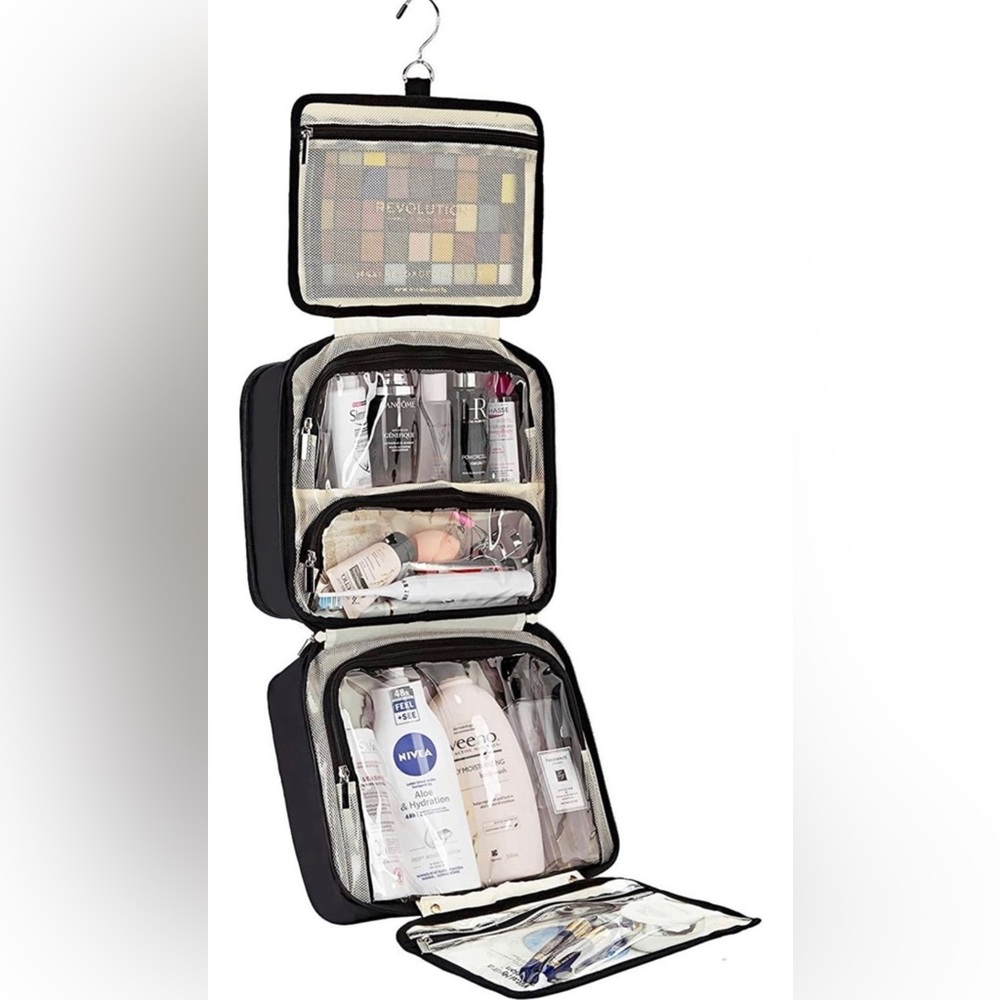 hanging Black toiletry bag